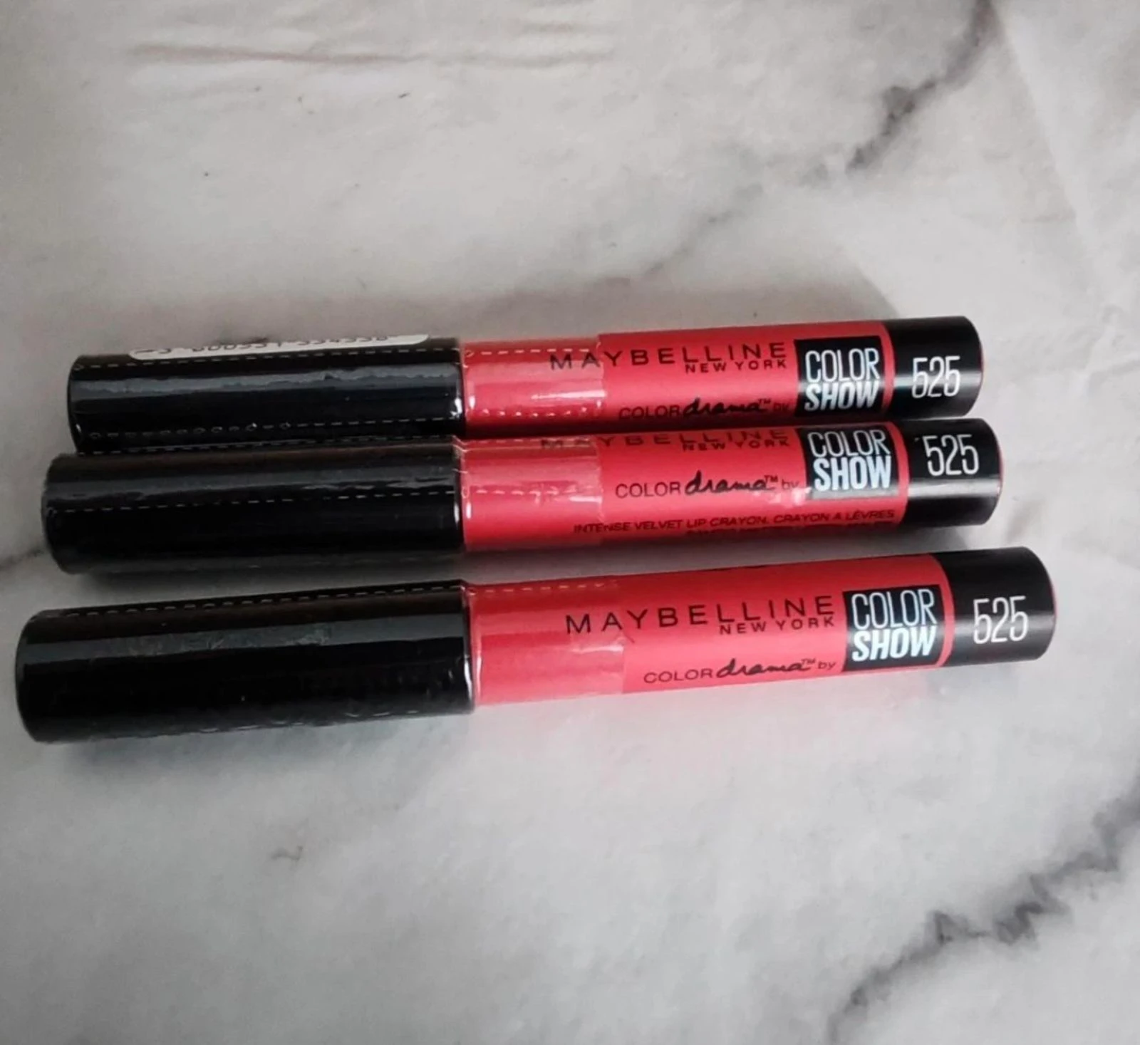 3 crayons lèvres mat Maybelline 